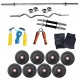 Body Maxx 20 Kg Coated Weight Lifting Home Gym Pack 4 Rods Combo 4 
